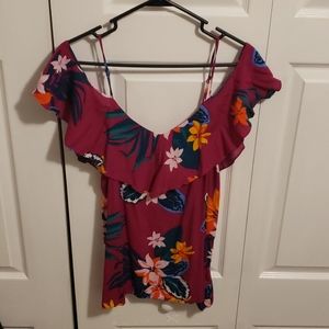Old Navy off the shoulder floral top